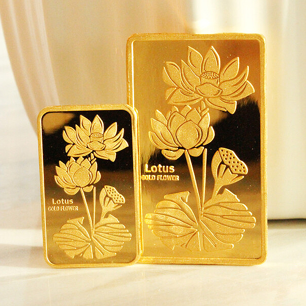 국제금거래소,[황금의 꽃 시리즈Ⅳ] " Lotus " 골드바 37.5g (연꽃)