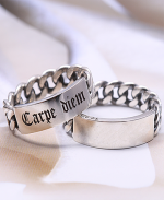 (92.5) Bar Chain Silver Ring